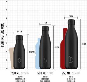 img 1 attached to 🥤 Chilly's Bottles: Leak-Proof, No Sweating, BPA-Free Stainless Steel Water Bottle – Stay Hydrated with Reusable Double Walled Vacuum Insulation for 24+ Hours Cold, 12 Hours Hot