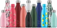 🥤 chilly's bottles: leak-proof, no sweating, bpa-free stainless steel water bottle – stay hydrated with reusable double walled vacuum insulation for 24+ hours cold, 12 hours hot logo