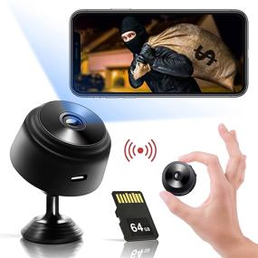 img 4 attached to 📷 WiFi скрытая камера с аудиопотоком - мини шпионская камера USB беспроводная камера 1080P Full HD камеры безопасности - внутренняя автомобильная камера наблюдения - няня камера - с картой памяти SD на 64 ГБ