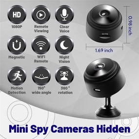 img 3 attached to 📷 WiFi скрытая камера с аудиопотоком - мини шпионская камера USB беспроводная камера 1080P Full HD камеры безопасности - внутренняя автомобильная камера наблюдения - няня камера - с картой памяти SD на 64 ГБ