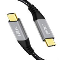 🔌 1ft usb c to usb c cable up to 10gbps data transfer - ldlrui usb c 3.1 gen 2 cable supports 100w charging, 4k video output monitor, for macbook pro, galaxy s21, ipad pro, samsung t7 ssd, and more logo