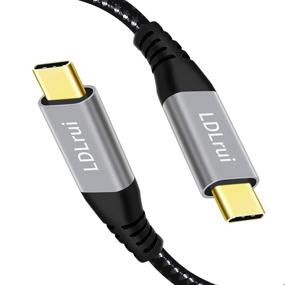 img 4 attached to 🔌 1FT USB C to USB C Cable Up to 10Gbps Data Transfer - LDLrui USB C 3.1 Gen 2 Cable Supports 100W Charging, 4K Video Output Monitor, for MacBook Pro, Galaxy S21, iPad Pro, Samsung T7 SSD, and More