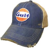 🧢 gulf retro adjustable snapback hat - distressed vintage style logo