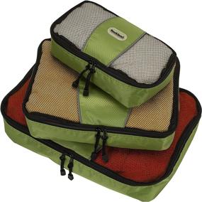 img 4 attached to Rockland Packing Cubes Set Of 3 Travel Accessories