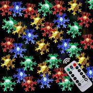 christmas snowflake waterproof twinkling multicolor logo