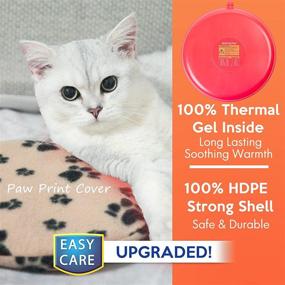 img 2 attached to 🔥 Reusable Gel Heating Pad Disc for Pets - Microwave Pet Heating Pad, Safe Bed Warmer for Newborn Kittens, Puppies, Rabbits, Hamsters, Guinea Pigs - Waterproof Heating Disk for Snuggling and Comfort