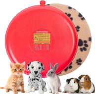 🔥 reusable gel heating pad disc for pets - microwave pet heating pad, safe bed warmer for newborn kittens, puppies, rabbits, hamsters, guinea pigs - waterproof heating disk for snuggling and comfort logo
