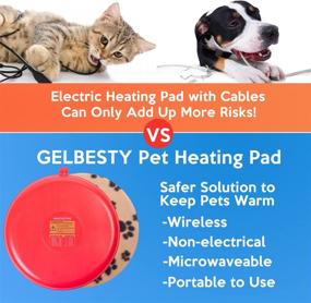 img 3 attached to 🔥 Reusable Gel Heating Pad Disc for Pets - Microwave Pet Heating Pad, Safe Bed Warmer for Newborn Kittens, Puppies, Rabbits, Hamsters, Guinea Pigs - Waterproof Heating Disk for Snuggling and Comfort