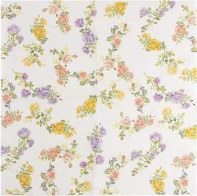 img 4 attached to Efficient Floral Paper Napkins: Disposable Decoupage for Food Service Equipment & Supplies