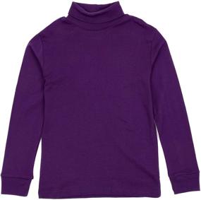 img 1 attached to Leveret Cotton Turtleneck Uniform Green Boys' Clothing in Tops, Tees & Shirts