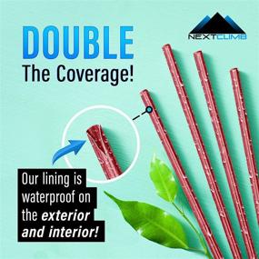 img 3 attached to 🥤 Waterproof Red Paper Drinking Straws - 100-Pack Biodegradable Compostable Eco-Friendly Disposable Plasticless Non-Plastic Straws for Kids, Party, Wedding