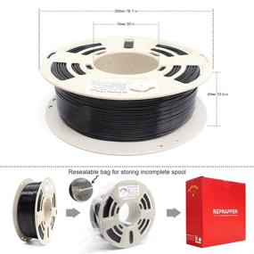 img 1 attached to 🖨️ RepRapper 1: Easy-To-Print Black PETG Filament for 3D Printer – Efficient & High-Quality