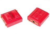 🔴 enhanced performance prothane 7-506 motor mount kit in vibrant red urethane logo