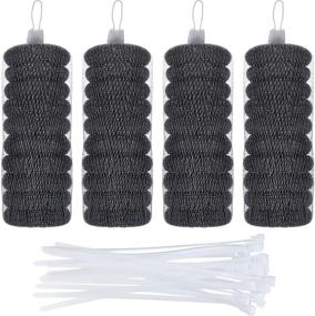 img 4 attached to Efficient Lint Traps and Nylon Cable Ties Combo for Washing Machines - 40 Pack Hotop