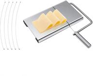 🧀 gzxhmy stainless steel cheese slicer with wire cutter - perfect for semi hard cheese and butter cutting логотип