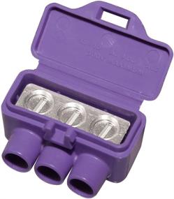 img 2 attached to 🔌 King Innovation 95110 3-Port Aluminum Copper Wire Connector, Purple - Pack of 10