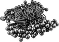 🔌 se 6" black bungee stretch cords with balls (100 count) - bc6b-100: durable and versatile elastic straps for various applications logo