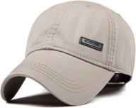 🧢 cacuss men's classic cotton dad hat baseball cap with adjustable buckle closure - ideal for golf & outdoor activities logo