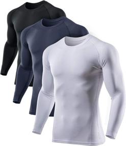 img 4 attached to ATHLIO Thermal Wintergear Compression Baselayer Outdoor Recreation
