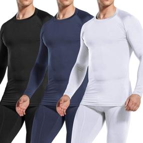 img 3 attached to ATHLIO Thermal Wintergear Compression Baselayer Outdoor Recreation