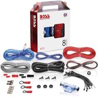 🔌 boss audio systems kit2 набор для установки усилителя 8 калибра - улучшает передачу питания на радио, сабвуферы и динамики для эффективного подключения автомобильного усилителя. логотип