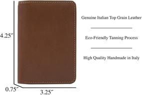 img 3 attached to 👝 Stylish Trifold Wallet with Italian Leather – Essential Men's Accessories