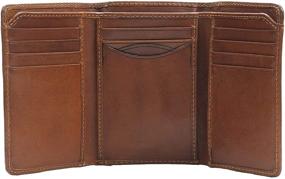 img 4 attached to 👝 Stylish Trifold Wallet with Italian Leather – Essential Men's Accessories