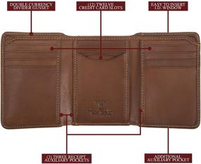 img 2 attached to 👝 Stylish Trifold Wallet with Italian Leather – Essential Men's Accessories