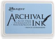 🖌️ ranger aip-30607 archival inkpad in vibrant blue - long-lasting and fade-resistant logo