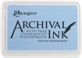 img 1 attached to 🖌️ Ranger AIP-30607 Archival Inkpad in Vibrant Blue - Long-Lasting and Fade-Resistant