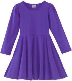 img 4 attached to 👗 Burgundy Girls' Sleeve Dresses with Pockets - Noomelfish Sleeve Dresses