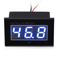 🔋 husuku led digital volt meter gauge for golf cart club car ezgo yamaha - 12v 24v 36v 48v led voltage display (blue) logo