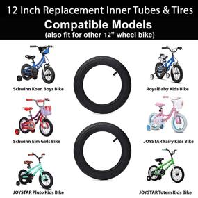 img 3 attached to 🚴 Premium Quality 12.5'' Replacement Tire and Tube Set for Popular Kid Bikes like RoyalBaby, Schwinn, Dynacraft Magna and Titan - BPA/Latex Free Butyl Rubber