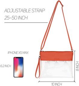 img 3 attached to Vorspack Stadium Approved Leather Crossbody Handbags, Wallets & Crossbody Bags for Women