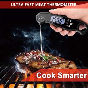 img 2 attached to 🌡️ 2021 Upgraded Digital Food Thermometer: Instant Read, Dual Probe for Cooking, BBQ, Smoking, Grilling - Ideal for Turkey, Milk, and More