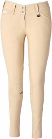 img 2 attached to Stylish Equine Couture Ladies Blakely Knee Patch Breeches with Contrast Saddle Stitch - Equestrian Fashion must-have!