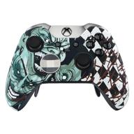 🃏 extremerate joker patterned hydro dipped front housing shell case for xbox one elite controller model 1698 - controller not included logo