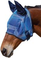 🐴 enhanced horse face protection: kensington signature fly mask with soft mesh ears - optimal visibility & superior defense logo