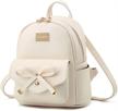 leather backpack fashion small daypacks women's handbags & wallets logo