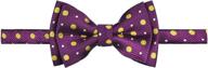 🎀 retreez preppy polka microfiber pre tied boys' bow tie accessories logo