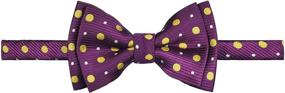 img 2 attached to 🎀 Retreez Preppy Polka Microfiber Pre Tied Boys' Bow Tie Accessories