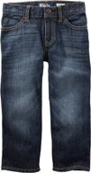 toddler classic jeans in tumbled medium for boys' clothing - jeans logo