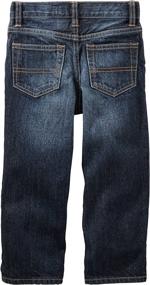img 2 attached to Toddler Classic Jeans in Tumbled Medium for Boys' Clothing - Jeans