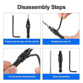 img 1 attached to 🔧 L Wrench Countersink Accessories for Woodworking - QXUJI Product Review