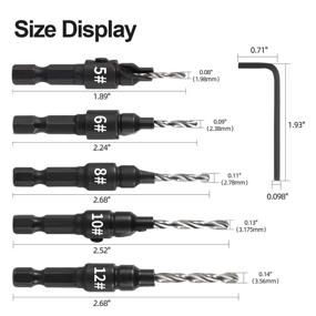 img 3 attached to 🔧 L Wrench Countersink Accessories for Woodworking - QXUJI Product Review