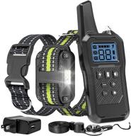 🐶 funnipets 2600ft remote range waterproof dog training collar for medium and large dogs - 4 training modes, light shock vibration beep logo