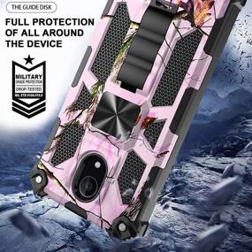 img 1 attached to 📱 Wiko Ride 2 Case, Wiko Life 2 U307AS Case, Wiko U520AS Case with Screen Protector - Ailiber, Magnetic Car Mount Compatible, Kickstand Holder, Durable Rugged Shockproof Cover for Wiko Ride2-Pink