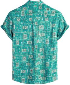 img 3 attached to 🌺 VATPAVE Men's Pocket Hawaiian Shirts: Casual Clothing for an Island Vibe