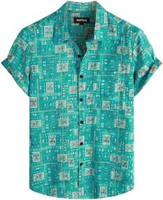 img 4 attached to 🌺 VATPAVE Men's Pocket Hawaiian Shirts: Casual Clothing for an Island Vibe