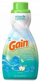 img 2 attached to 🌊 Experience Long-lasting Freshness with Gain Soft + Fresh Fabric Softener, Fresh Water Sparkle - 41 fl oz.